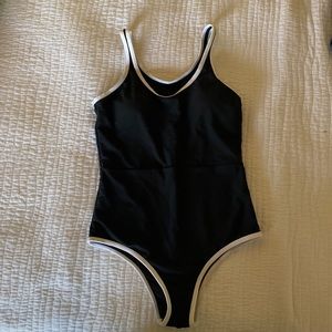 SHEIN black one piece bathing suit